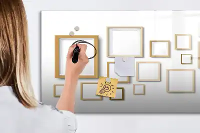 Tablica magnetyczna z drewnianą ramką