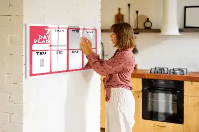 Tablica magnetyczna do pisania planer tygodniowy