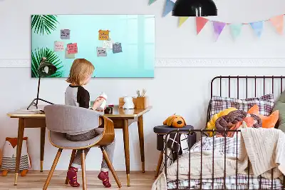 Tablica magnetyczna z pisakiem wzór z liśćmi palmy