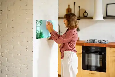 Tablica magnetyczna z pisakiem wzór z liśćmi palmy