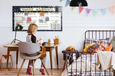 Tablica magnetyczna do pisania planer posiłków w gwiazdki