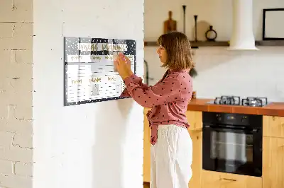 Tablica magnetyczna do pisania planer posiłków w gwiazdki