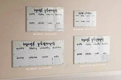 Tablica magnetyczna z pisakiem tygodniowe menu w gwiazdki