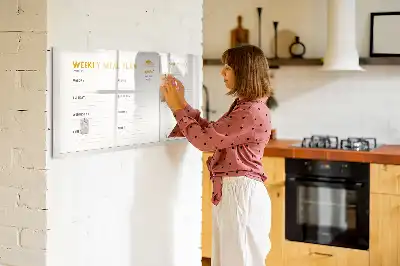 Harmonogram posiłków tablica magnetyczna z pisakiem