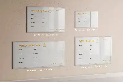 Harmonogram posiłków tablica magnetyczna z pisakiem