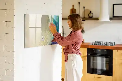 Tablica magnetyczna do pisania wzór kolorowy marmur