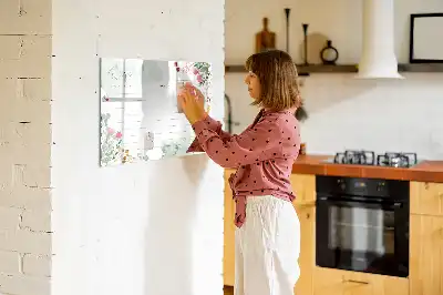 Tablica magnetyczna do pisania z miejscem na przepis