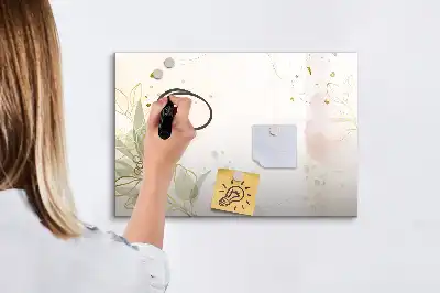 Tablica magnetyczna do pisania pastelowa abstrakcja