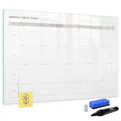 Tablica magnetyczna do pisania minimalistyczne menu