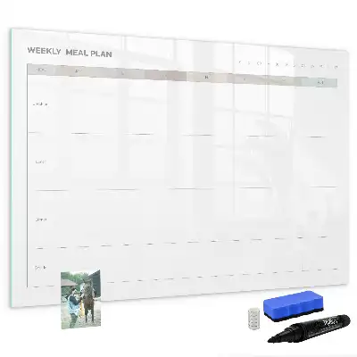 Tablica magnetyczna do pisania minimalistyczne menu