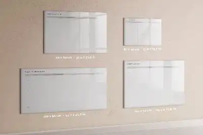 Tablica magnetyczna do pisania minimalistyczne menu