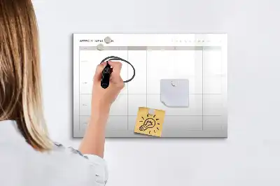 Tablica magnetyczna do pisania minimalistyczne menu