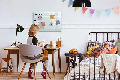 Tablica magnetyczna do planowania posiłków w pastelowym kolorze