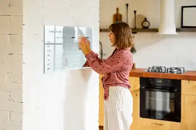 Tablica magnetyczna do planowania posiłków w pastelowym kolorze