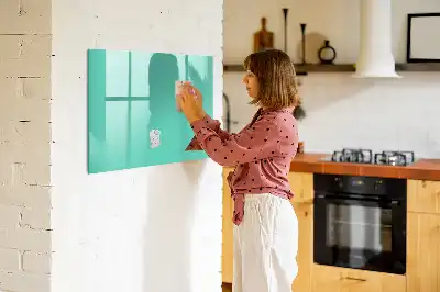 Tablica magnetyczna do pisania w kolorze turkusowym
