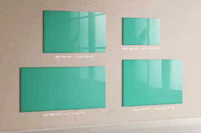 Tablica magnetyczna do pisania w kolorze turkusowym