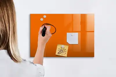 Tablica magnetyczna z pisakiem w kolorze pomarańczowym