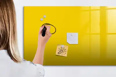 Tablica magnetyczna z pisakiem w kolorze jasnożółtym