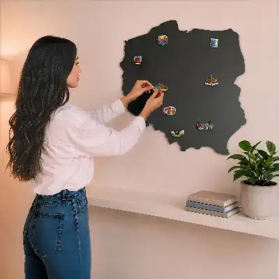 Mapa Polski tablica magnetyczna