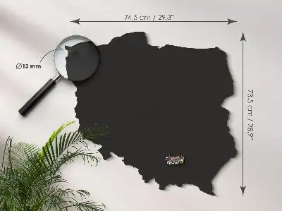 Mapa Polski tablica magnetyczna