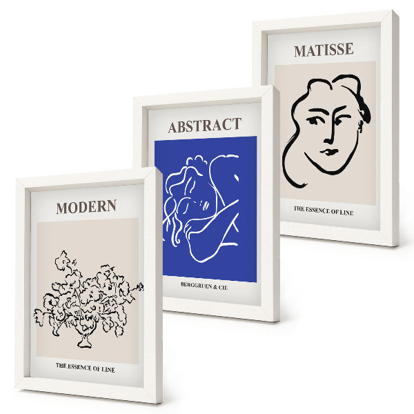 Dekoracja ścienna zestaw obrazów Postery w stylu nowoczesnym i abstrakcyjnym Henri Matisse