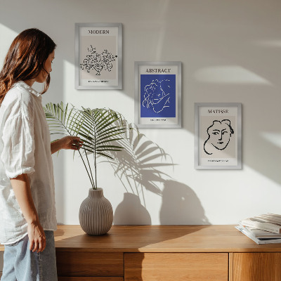 Dekoracja ścienna zestaw obrazów Postery w stylu nowoczesnym i abstrakcyjnym Henri Matisse