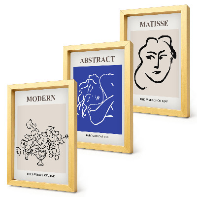 Dekoracja ścienna zestaw obrazów Postery w stylu nowoczesnym i abstrakcyjnym Henri Matisse