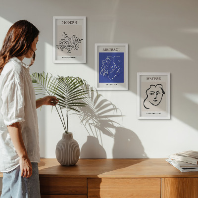 Dekoracja ścienna zestaw obrazów Postery w stylu nowoczesnym i abstrakcyjnym Henri Matisse