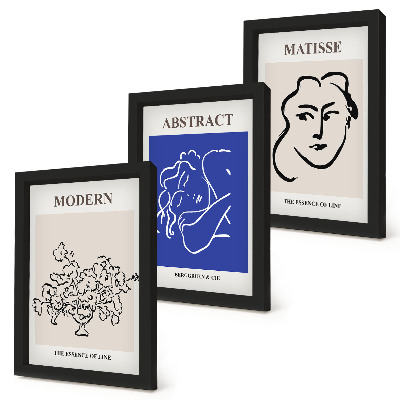 Dekoracja ścienna zestaw obrazów Postery w stylu nowoczesnym i abstrakcyjnym Henri Matisse