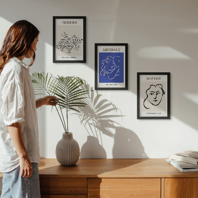 Dekoracja ścienna zestaw obrazów Postery w stylu nowoczesnym i abstrakcyjnym Henri Matisse