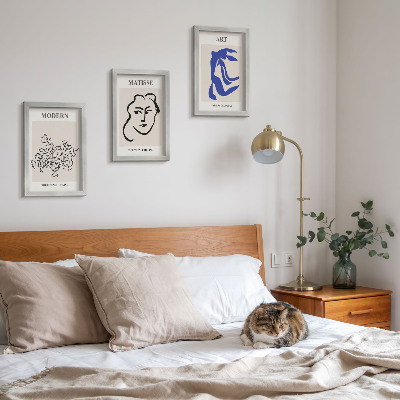 Dekoracja ścienna zestaw obrazów Abstrakcyjne postery w minimalistycznym stylu Henri Matisse