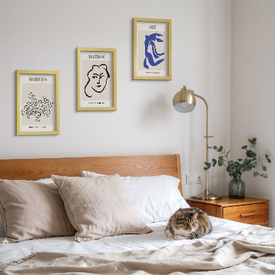 Dekoracja ścienna zestaw obrazów Abstrakcyjne postery w minimalistycznym stylu Henri Matisse