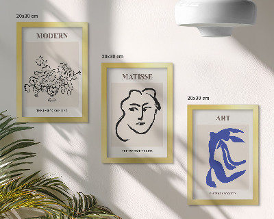 Dekoracja ścienna zestaw obrazów Abstrakcyjne postery w minimalistycznym stylu Henri Matisse