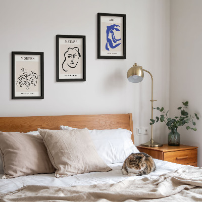 Dekoracja ścienna zestaw obrazów Abstrakcyjne postery w minimalistycznym stylu Henri Matisse