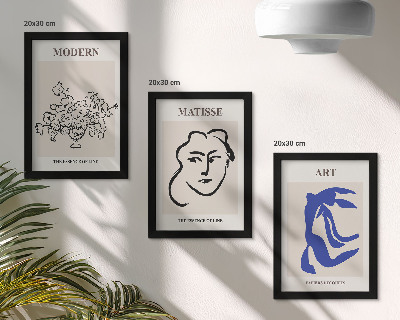 Dekoracja ścienna zestaw obrazów Abstrakcyjne postery w minimalistycznym stylu Henri Matisse