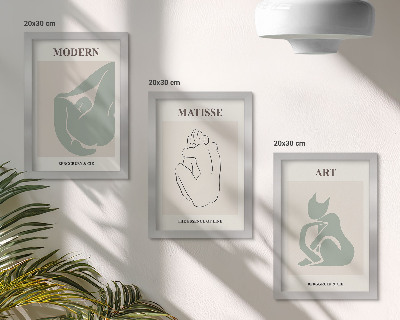 Dekoracja ścienna zestaw obrazów Abstrakcyjne figury w pastelowych odcieniach Henri Matisse