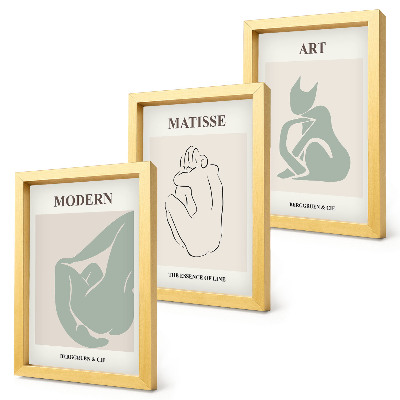 Dekoracja ścienna zestaw obrazów Abstrakcyjne figury w pastelowych odcieniach Henri Matisse