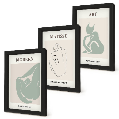 Dekoracja ścienna zestaw obrazów Abstrakcyjne figury w pastelowych odcieniach Henri Matisse