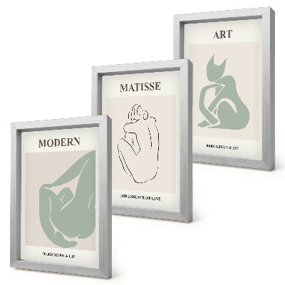 Dekoracja ścienna zestaw obrazów Abstrakcyjne figury w pastelowych odcieniach Henri Matisse