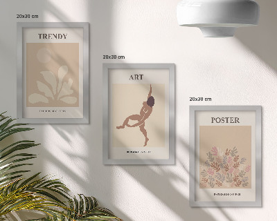 Tryptyk w ramie Abstrakcyjne formy i postacie Henri Matisse