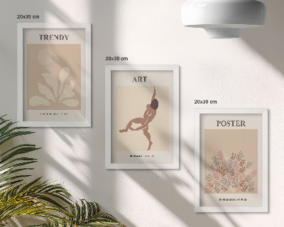 Tryptyk w ramie Abstrakcyjne formy i postacie Henri Matisse