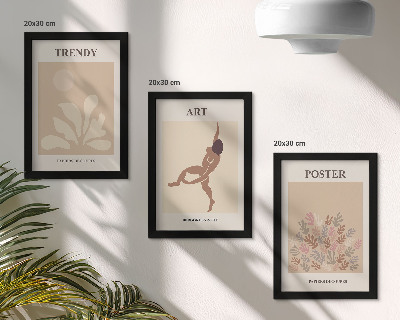 Tryptyk w ramie Abstrakcyjne formy i postacie Henri Matisse