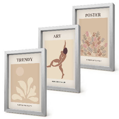 Tryptyk w ramie Abstrakcyjne formy i postacie Henri Matisse