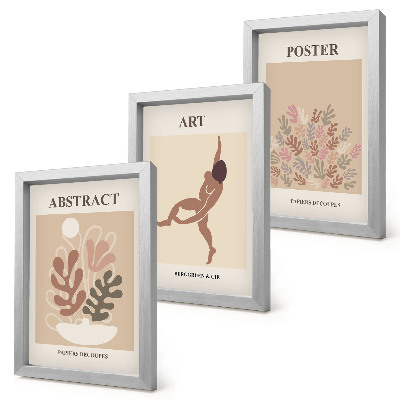 Tryptyk w ramie Stylowe abstrakcyjne kompozycje Henri Matisse