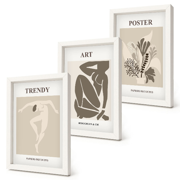 Dekoracja ścienna zestaw obrazów Figury ludzkie z roślinami Henri Matisse