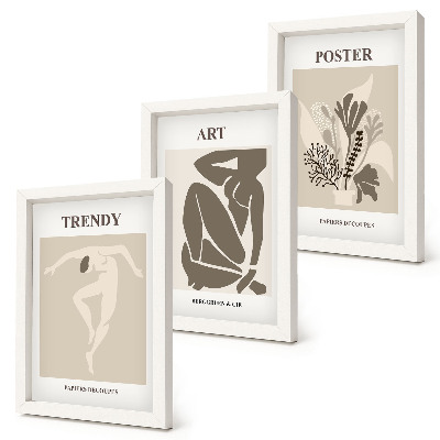 Dekoracja ścienna zestaw obrazów Figury ludzkie z roślinami Henri Matisse