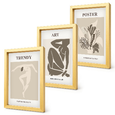 Dekoracja ścienna zestaw obrazów Figury ludzkie z roślinami Henri Matisse