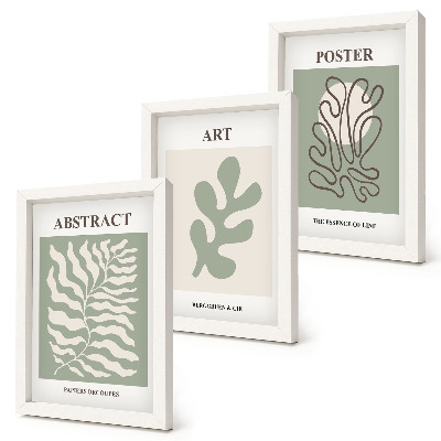 Tryptyk w ramie Wzory roślinne postery Henri Matisse