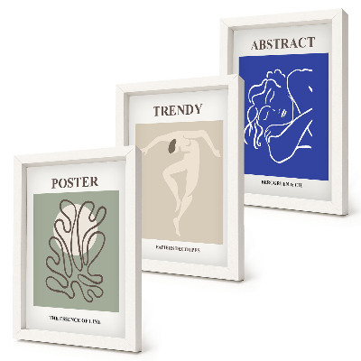 Dekoracja ścienna zestaw obrazów Henri Matisse pastelowe ilustracje
