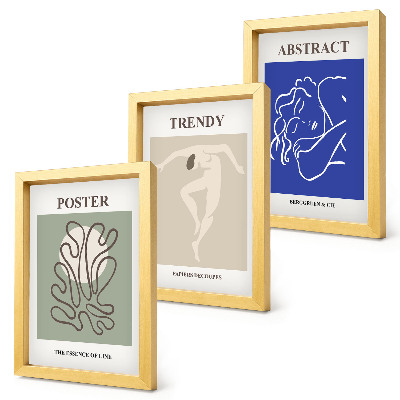 Dekoracja ścienna zestaw obrazów Henri Matisse pastelowe ilustracje